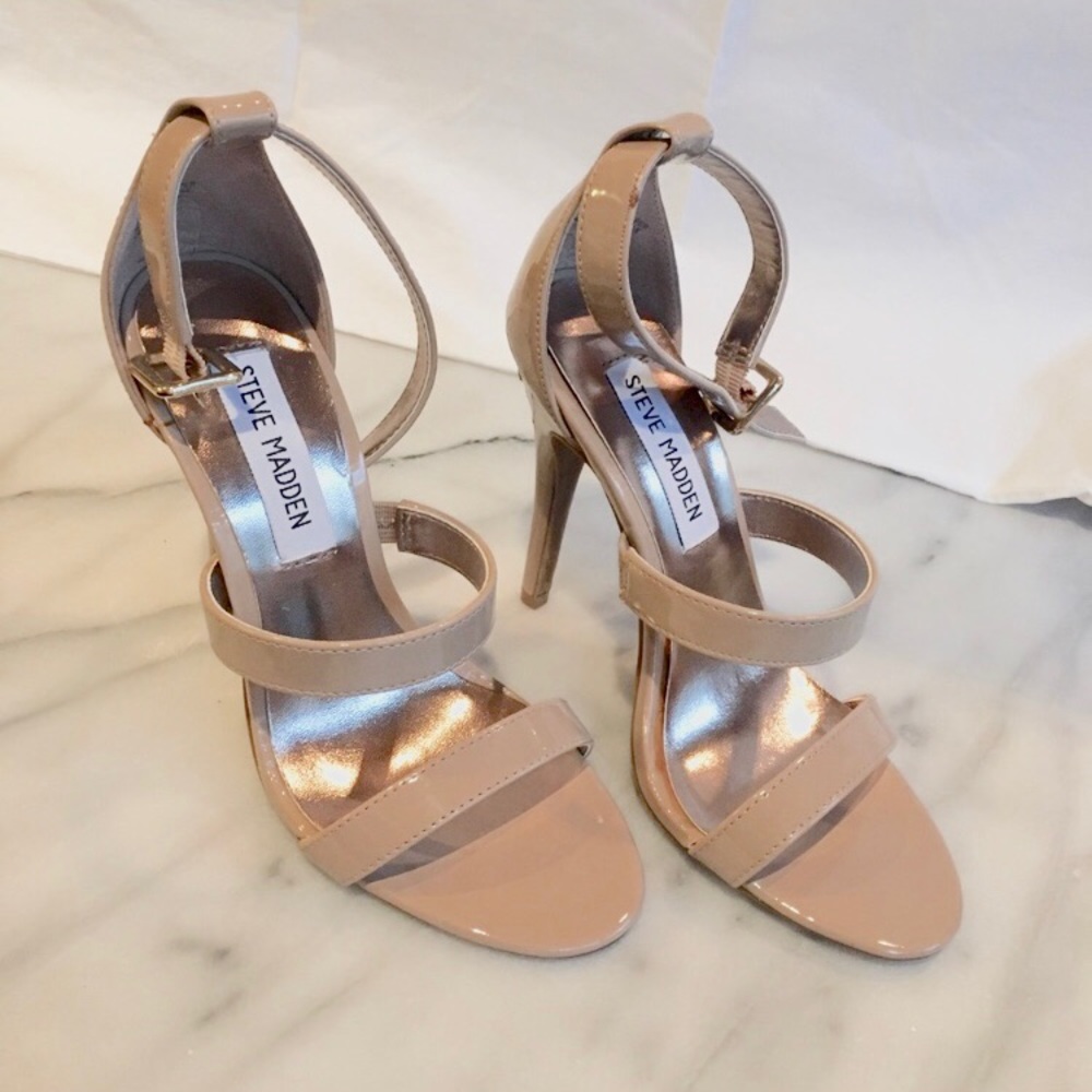 Steve Madden Nude Strappy Heels